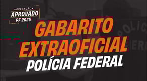 Gabarito Polícia Federal - Correção ao Vivo da Prova | Operação PF