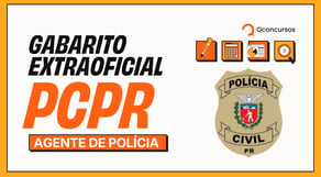 Gabarito PCPR | Veja suas chances para Agente de Polícia. AO VIVO