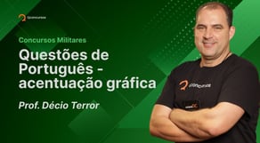 Concursos militares: questões de Português - acentuação gráfica [Aula gratuita] #aovivo
