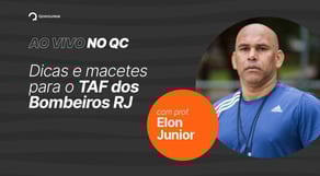 Dicas e macetes para se dar bem no TAF dos Bombeiros RJ, com Elon Jr. | Ao Vivo no QC