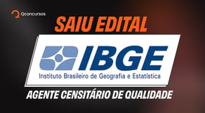 URGENTE! SEGUNDO Edital IBGE 2026 | Agente Censitário de Qualidade