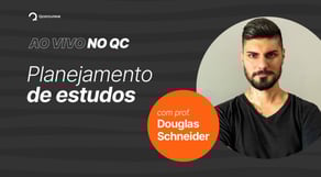 Como planejar os estudos para concursos, com o prof. Douglas Schneider | Ao vivo no QC