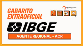IBGE: Gabarito Extraoficial Agente Censitário Regional (ACR) -  AO VIVO