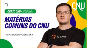 Matérias comuns dentro do Concurso Nacional Unificado