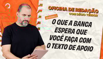 O que a banca espera que você faça com o texto de apoio