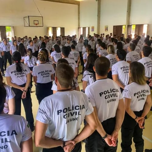 Alunos no CFP da PC RN (Foto: Divulgação/Sesed RN)