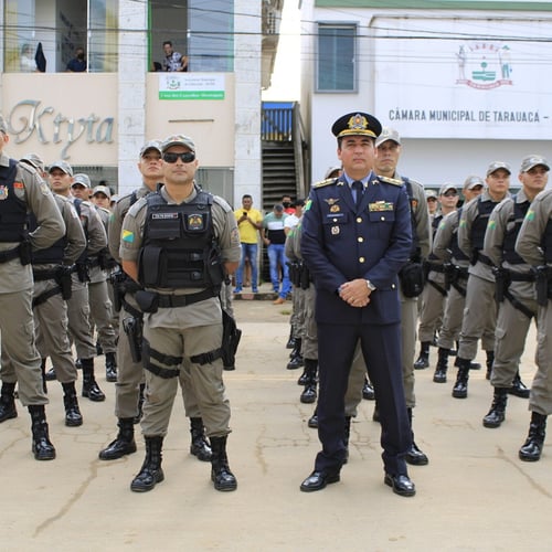 Policiais militares do Acre em formação